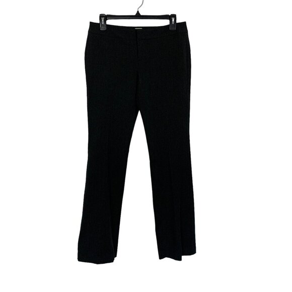 Ecru Gray Textured Dress Pants Mid Rise Trouser Career Office Wear 2 - Picture 1 of 6